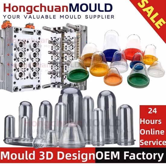 Molde plástico modificado para requisitos particulares del objeto semitrabajado del animal doméstico de la precisión molde del casquillo de 5 galones